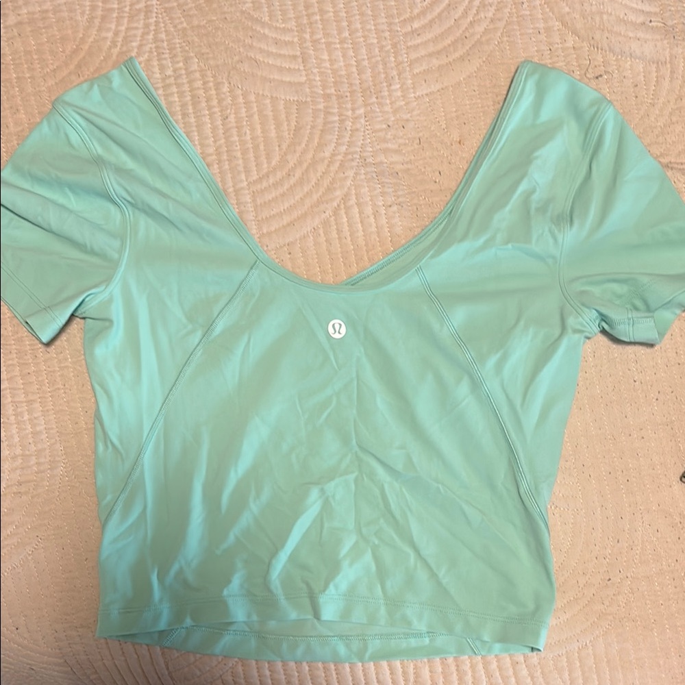 Lululemon Athletica Green Backless Fitted Bodysuit